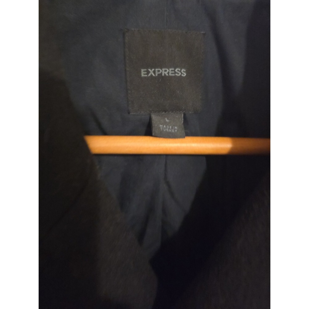 Express Black Peacoat Size L - Picture 2 of 10